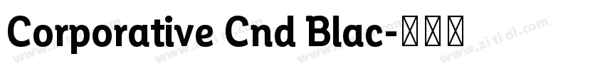 Corporative Cnd Blac字体转换